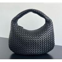 Most Popular Bottega Veneta Medium Veneta Hobo Bag in Intrecciato Leather 856737 Black 2026