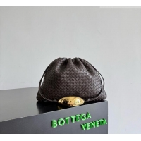 Well Crafted Bottega Veneta Dustbag in Intrecciato Leather with Sculptural Metallic Handle 826520 Fondant Brown 2026