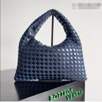 Inexpensive Bottega Veneta Small Hop Hobo Bag Intrecciato Leather and Denim BV082703 Blue 2026