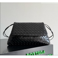 Specials Discount Bottega Veneta Giorno Shoulder Bag in Intrecciato Leather 857657 Black 2026