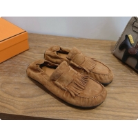 Most Popular Hermes Nod Loafer in Suede H091575 Brown 2026