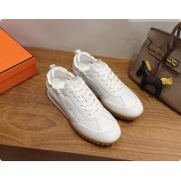 Charming Hermes Jet Sneaker in Calfskin H091627 White 2026