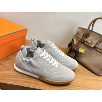 Luxury Cheap Hermes Jet Sneaker in Suede H091632 Grey 2026