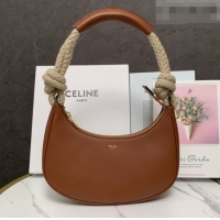 Buy Inexpensive Celine Medium Strap Ava Bag with Rope in Brown Calfskin 199588 2026