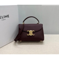 Good Taste Celine Teen Nino Bag in Grained Supple Calfskin 118113 Burgundy 2026