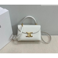 Best Price Celine Teen Nino Bag in Smooth Supple Calfskin 118113 White 2026