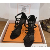 Good Quality Hermes Magic 105 Sandal in Suede H091642 Black 2026