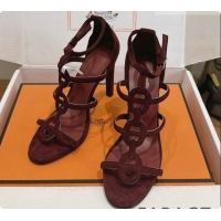 Super Quality Hermes Magic 105 Sandal in Suede H091643 Dark Burgundy 2026