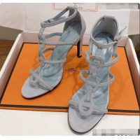 Good Looking Hermes Magic 105 Sandal in Suede H091644 Grey 2026