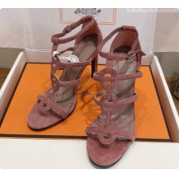 Low Price Hermes Magic 105 Sandal in Suede H091646 Dark Pink 2026