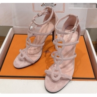 Good Quality Hermes Magic 105 Sandal in Suede H091647 Light Pink 2026
