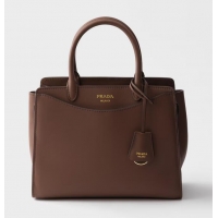 Luxury Cheap Prada Prelude Medium Leather Handbag 1BA507 Palisander 2026
