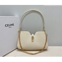 Famous Brand Celine Shoulder Camille16 Soft Bag in Smooth Calfskin 122073 White 2025