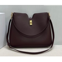 Top Quality Celine Medium Camille16 Soft Bag in Smooth Calfskin 119563 Dark Burgundy 2025