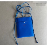 Luxury Cheap Celine Sharp Pouch Bag in Smooth Lambskin Leather 10P812 Ultra Blue 2026