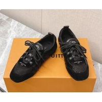 Pretty Style Louis Vuitton LV Sneakerina Sneakers Ballerina in Suede & Sequins LV091720 Black 2026