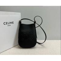 Chic Promotional Celine Héloïse Cell Phone Pouch in Soft Calfskin 10M753 Black 2026