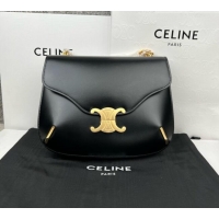 Good Taste Celine Besace Triomphe Bag in Shiny Calfskin 199273 C090449 Black 2026