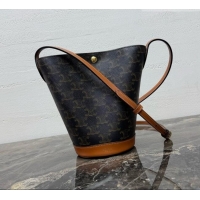 High Quality Celine Little Bucket in Triomphe Canvas L109U4 2026