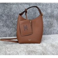 Buy Fashionable Celine Mini Hobo Bag in Smooth Calfskin L10133 Brown 2026