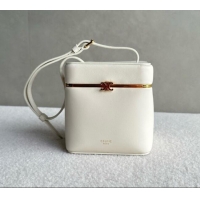 New Release Creation Celine Cube Frame in Supple Calfskin 124232 White 2026