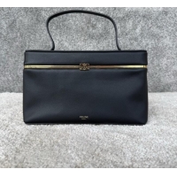 Luxury Cheap Celine VANITY Frame in Supple Calfskin 123702 Black 2026