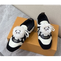 Top Quality Louis Vuitton LV Sneakerina Sneakers Ballerina in Suede & Calfskin LV091722 Black/White 2026