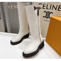 Super Quality Louis Vuitton LV Beaubourg High Boot in White Calfskin LV091731 2026