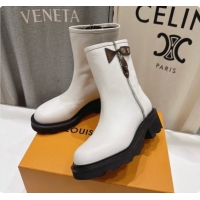 Best Price Louis Vuitton LV Beaubourg Ankle Boot in White Calfskin LV091734 2026