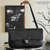 Promotional Chanel Small Maxi Flap Bag in Grained Calfskin AS6231 Burgundy/Silver 2026