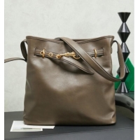 Market Sells Miu Miu Aventure Nappa Leather Bucket Bag 5BE101 Tundra 2026