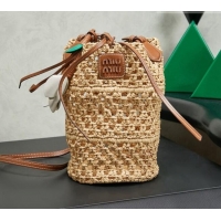 Grade Quality Miu Miu Raffia Crochet Pouch 5BE104 2026