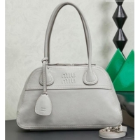 Well Crafted Miu Miu Vivant Nappa Leather Bag 5BB199 Grey 2026