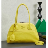 Best Grade Miu Miu Vivant Nappa Leather Bag 5BB199 Yellow 2026
