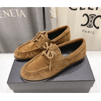 Good Taste Saint Laurent Suede Loafers Y091923 Brown 2026