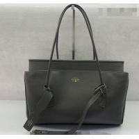 Promotional Balenciaga Carrie Carry All Bag in grey calfskin leather/aged-gold hardware 403040 Grey 2026