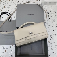 Top Grade Balenciaga Bel Air Clutch Bag in Lambskin Leather 843943 Beige 2026