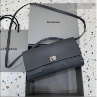 Reasonable Price Balenciaga Bel Air Clutch Bag in Lambskin Leather 843943 Grey 2026