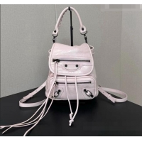 Top Grade Balenciaga Mini Le City Backpack in Arena lambskin 90821 Pink 2026