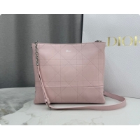 Best Design Dior Trianon Bucket Bag with Chain in Flat Macrocannage Lambskin Leather Pink 2026 M0179