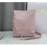 Low Price Dior Small Trianon Bucket Bag with Chain in Flat Macrocannage Lambskin Leather M0178 Pink 2026
