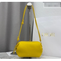 Unique Style Dior Bow Pouch Bag in Lambskin Leather S3900 Yellow 2026