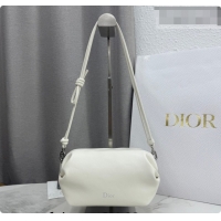 Popular Style Dior Bow Pouch Bag in Lambskin Leather S3900 White 2026
