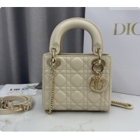 Good Product Dior Classic Mini Lady Dior Bag in Cannage Lambskin Pale Yellow M0505 Pale Yellow 2026