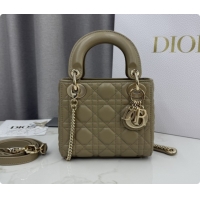 Good Looking Dior Classic Mini Lady Dior Bag in Cannage Lambskin M0505 Cream Apricot 2026