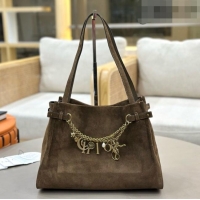 Luxury Cheap Chloe Suede Large Hobo Bag with Charm 8328 Brown 2026