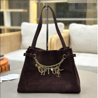 Top Quality Chloe Suede Large Hobo Bag with Charm 8328 Dark Brown 2026