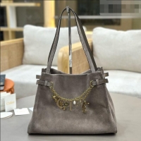 Original Discount Chloe Suede Large Hobo Bag with Charm 8328 Grey 2026