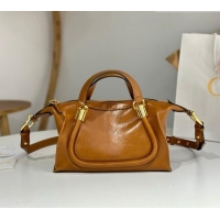 Most Popular Chloe Shiny Leather Paraty Bag W0324 Brown 2026
