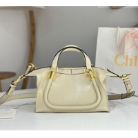 New Discount Chloe Shiny Leather Paraty Bag W0324 Offwhite 2026